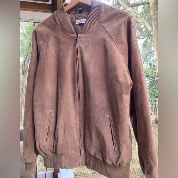Talbots Other - Men's Brown Suede Bomber Jacket Talbots Men’s
